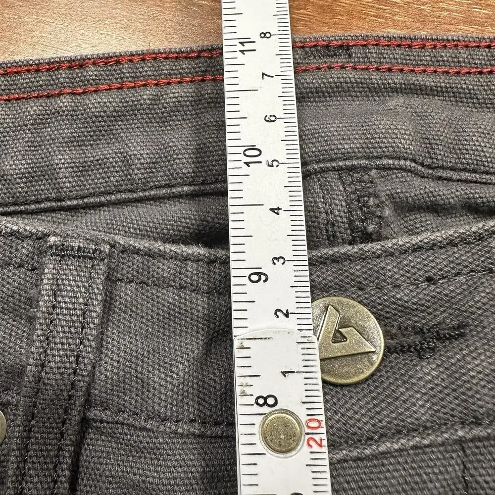 American Giant Jeans Mens 27x29 Gray Roughneck Canvas Skinny Fit Made In USA